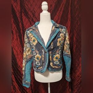 Sandy Starkman Unique Blue Vintage Jacket